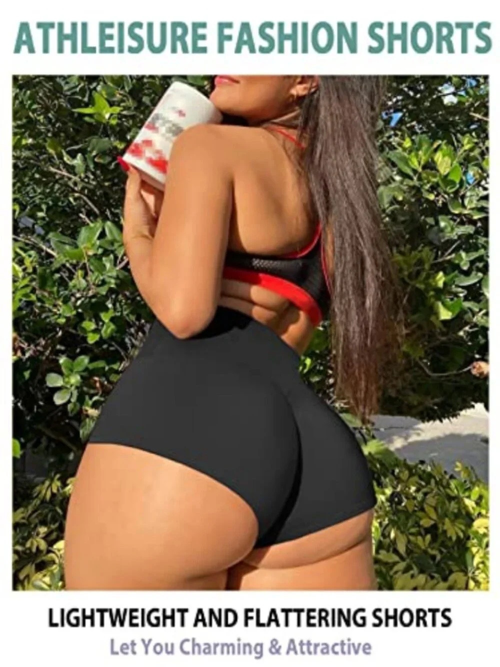 High Waist Booty Shorts Butt Lifting Yoga Workout Spandex Rave Dance Hot Pants